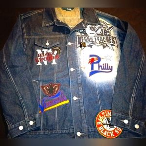 New with tags Negro League Jeans Jacket sz XXL